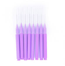 Щіточка для вій та брів бебі браш Baby Brush / фіолетова (1 см), 1 шт